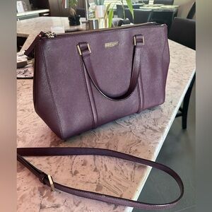 Burgundy / Plum Kate Spade Large Tote or briefcase! (Used)